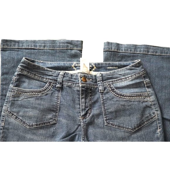 Sonoma Jeans Womens Size 6 Modern Flare Life + Style Stretch Blue Denim - Picture 6 of 10